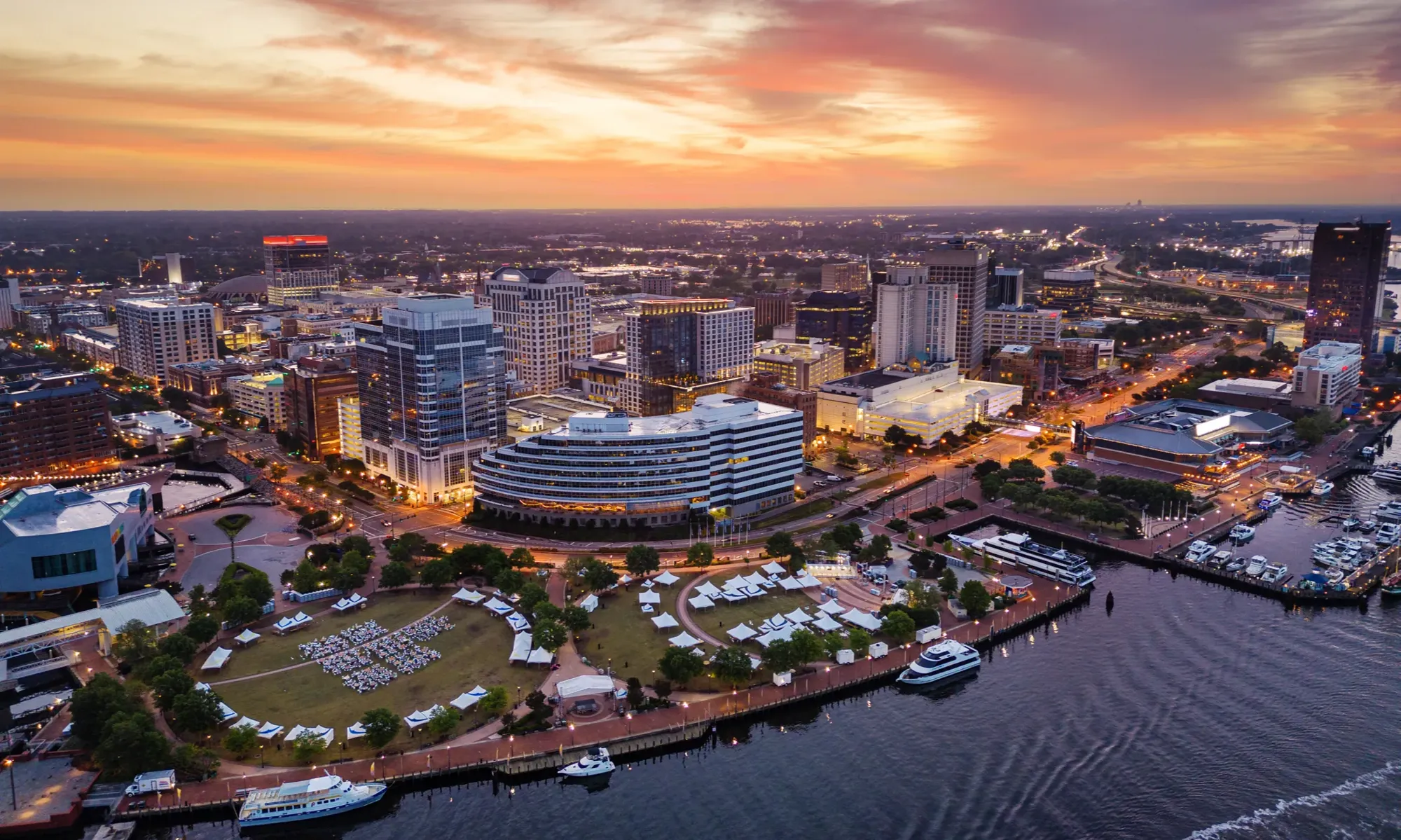 Norfolk virginia skyline representing CEGG Associates acquisition