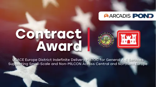 Arcadis-Pond contract win graphic