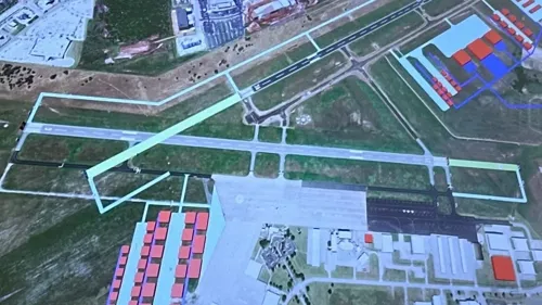Aerial view of the University of Oklahoma airport
