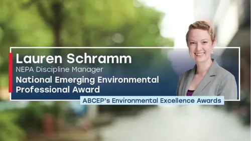 Graphic of Lauren Schramm