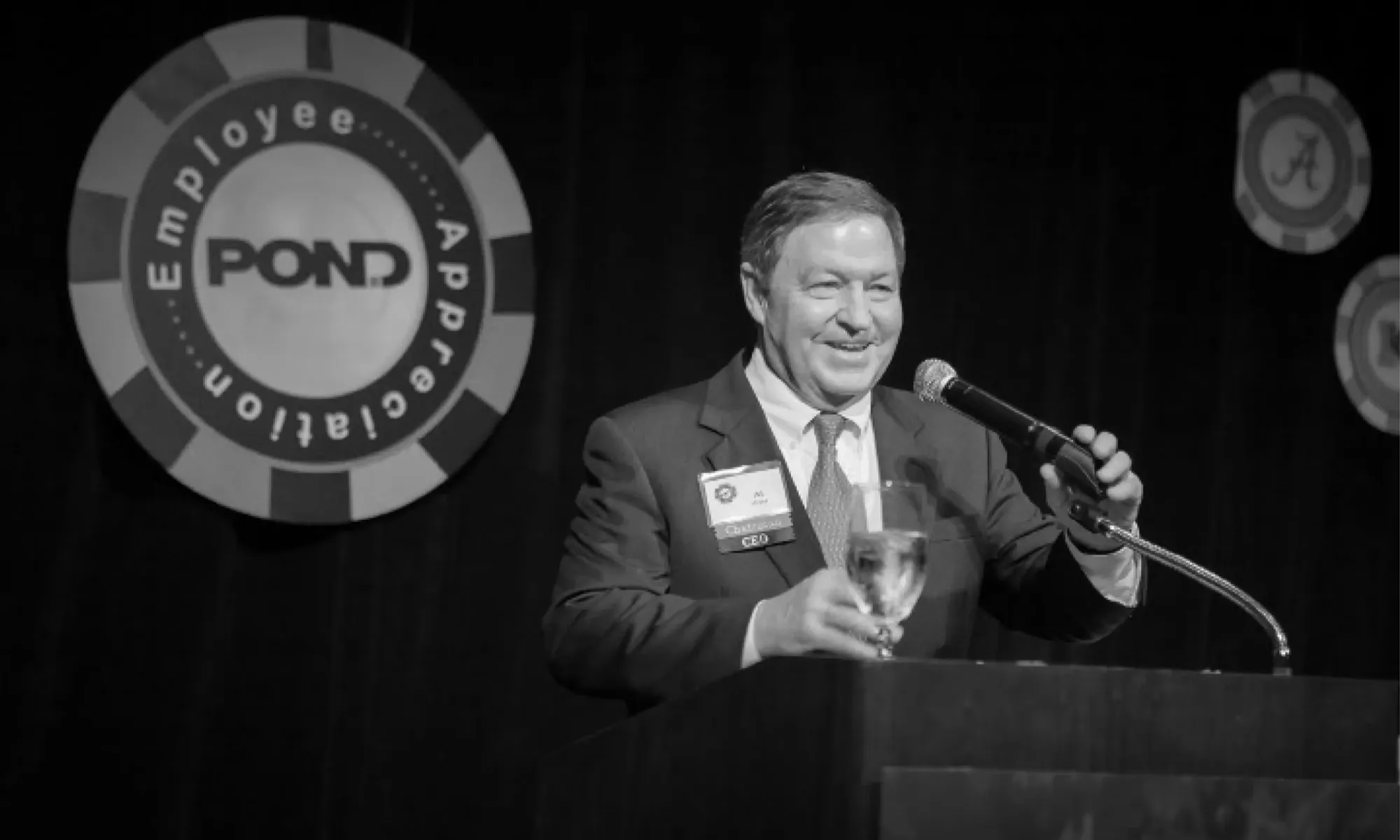 Al Pond at employee appreciation event