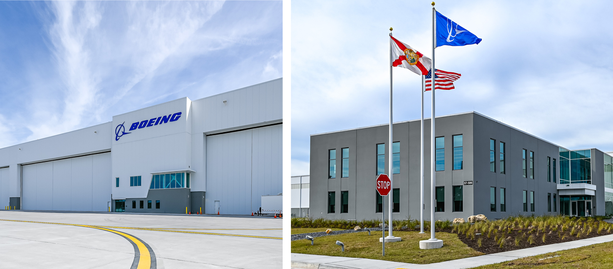 Exterior of the Boeing MRO.