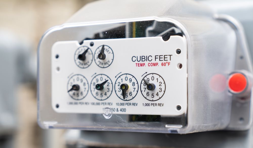 gas meter measuring pressure for phmsa regulations