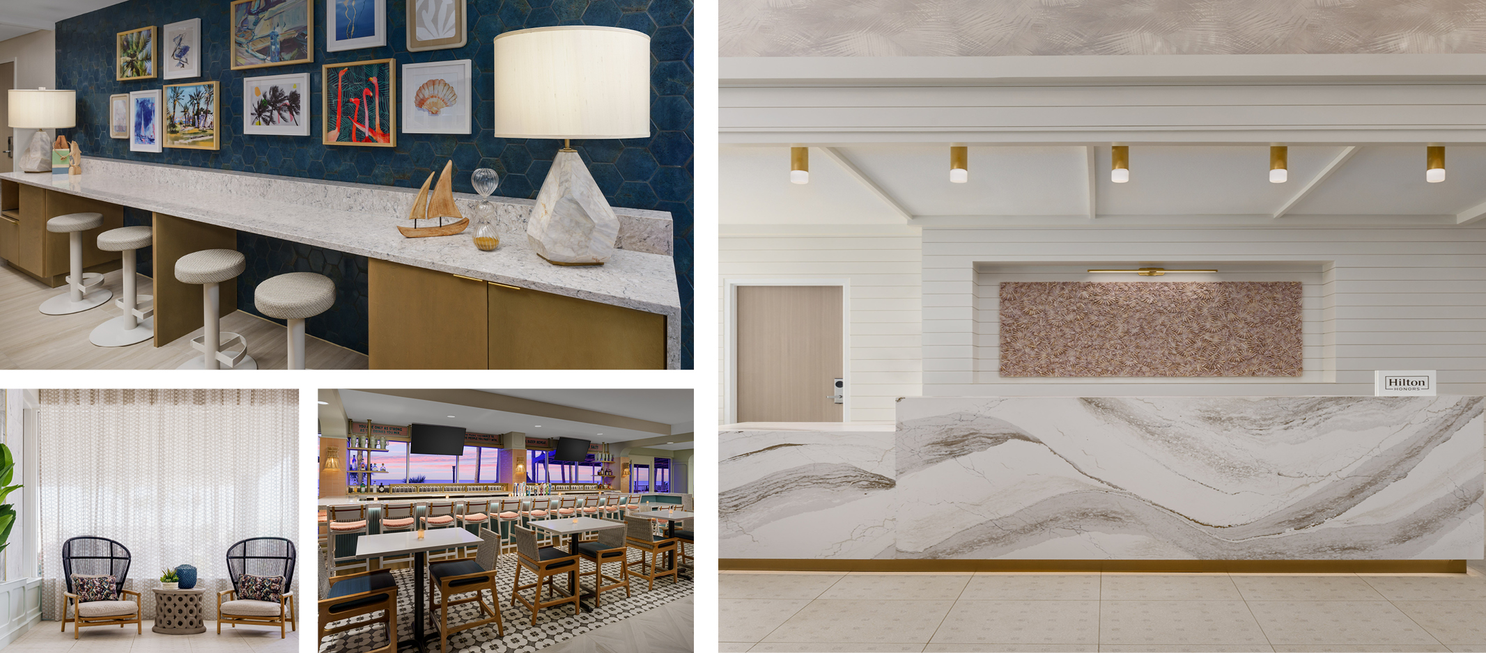 Interior of the Doubletree Hotel in Tampa Bay, Florida.