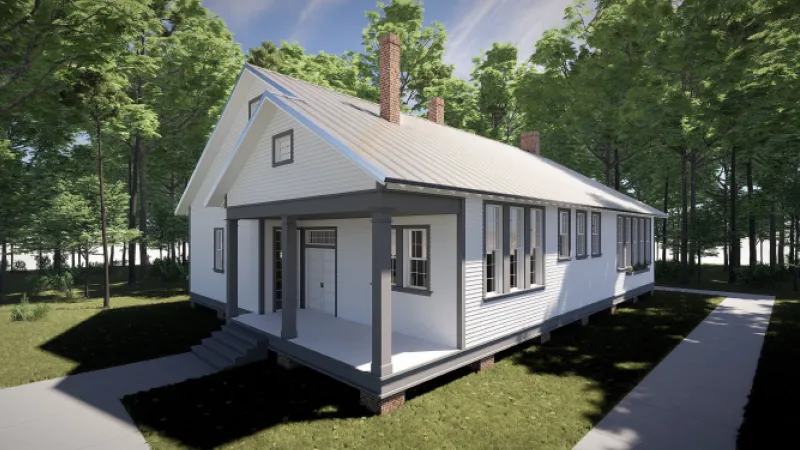  a replica of the historic Harris Neck Schoolhouse
