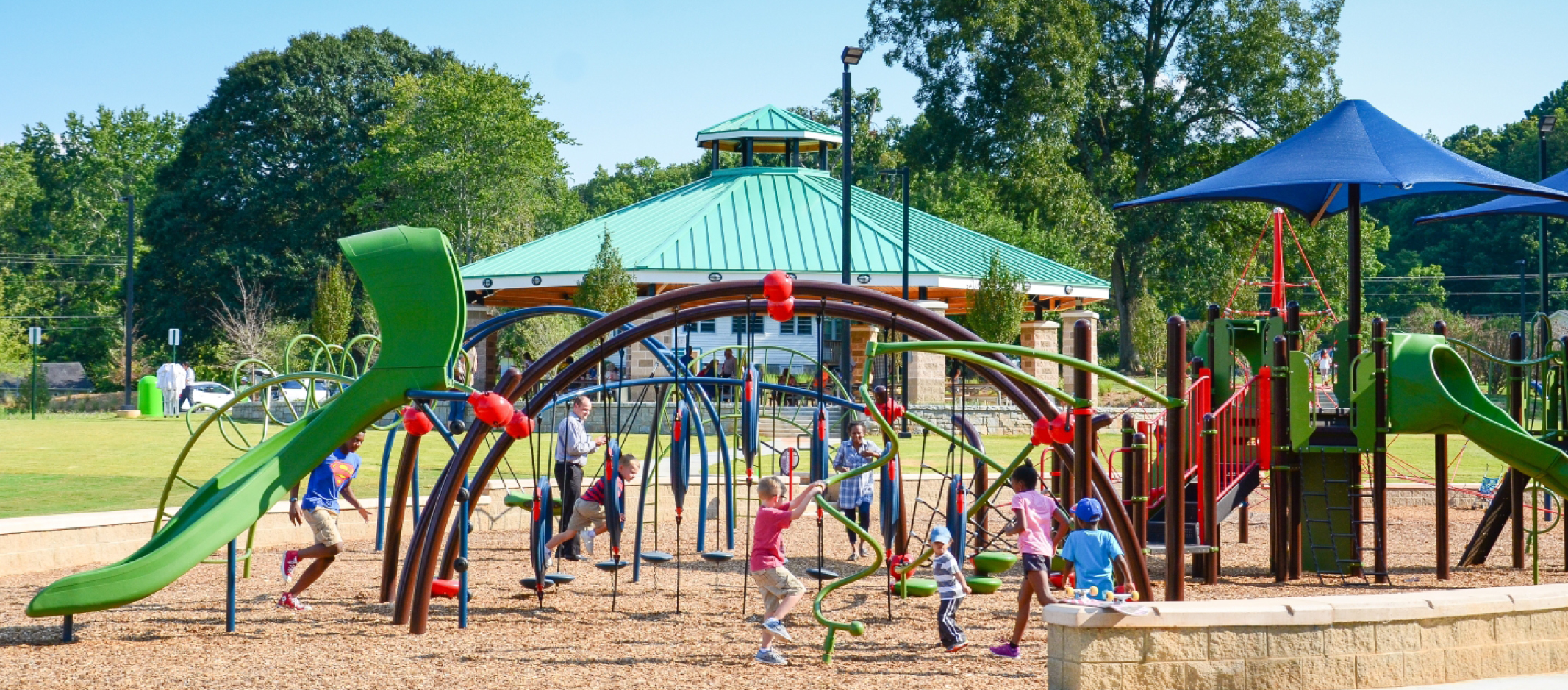 Children playing at JB Williams park.
