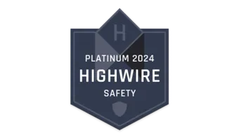 Plaque of a safety award
