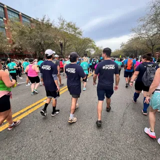 Pond employees walking
