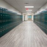 Allen Nease High School hallway showing locker rooms