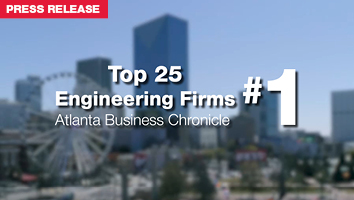 Pond Ranks #1 Atlanta Engineering Firm for Second Year in a Row